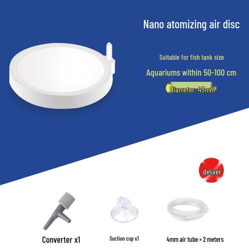 Silent Nano Air Disc Oxygen Diffuser for Fish Tanks