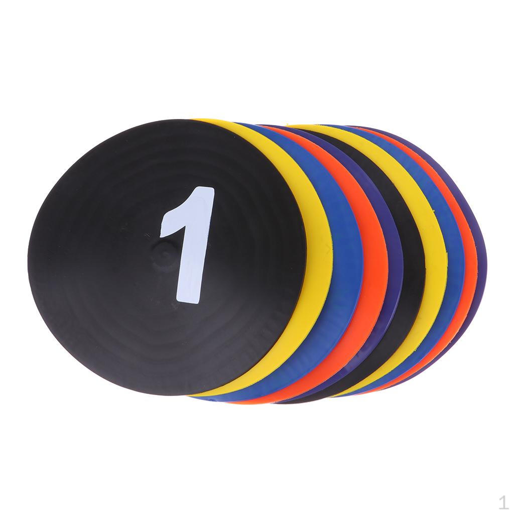 

10 Count Football Player Disc Markers Plate for Athlete Training