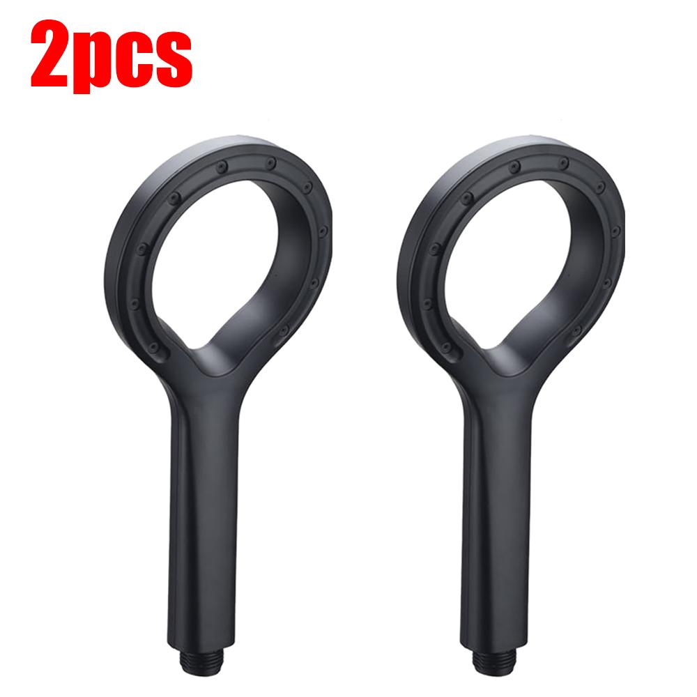 1-3Pcs Ring-shaped ABS Large Panel Spray Water-saving Shower Head Anti-blocking Handheld Bath Showerhead Rainfall Shower Set