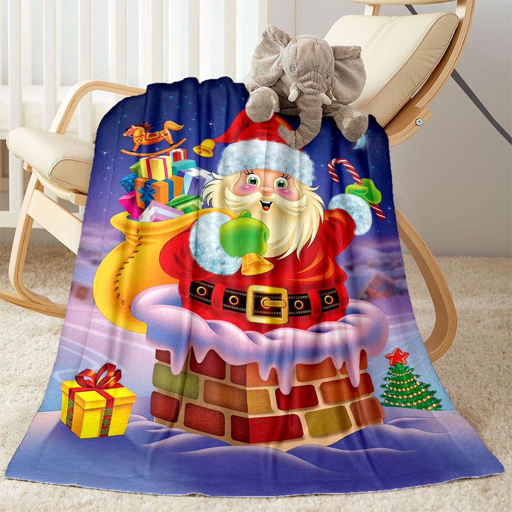Christmas 168 Blanket Comfortable Suitable for Livingroom Sofa Seaside Four Seasons Multipurpose Stylish Decor Gifts For Family Or Friends
