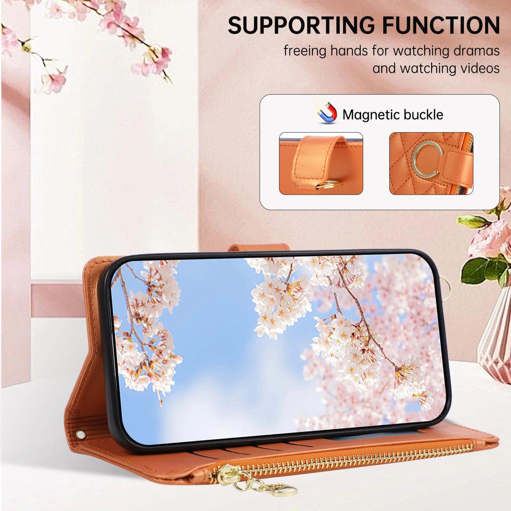 Crossbody Zipper Cards Solt Wallet Flip Leather Case For Google Pixel 10 Pro XL 9A 9 8 8A 7A 7 Shockproof Bag Ring Holder Cover