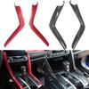 Carbon Fiber Left Rudder Gear Shift Panel Cover Trim Compatible with For Civic 2014 2019 Set of 2 Engineered for Easy Fitment
