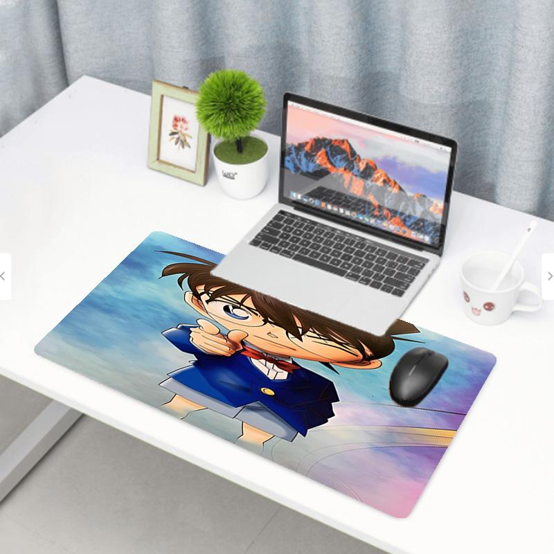 Detective Conan Druck Mauspads, Anti-Rutsch Schreibtisch Tastaturmatte, für PC Laptop Gaming Arbeiten Tägliche Nutzung, Coole Festival Überraschungsgeschenk