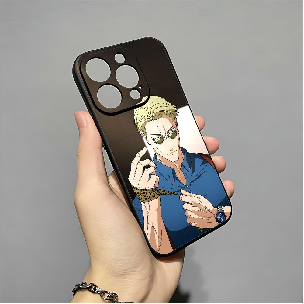 Kento T-Nanami J-Jujutsu K-Kaisen Phone Case For IPhone 16,15,14,13,12,11,XS,XR,X,8,7,Pro,Max,Plus,mini Silicone Black Cover