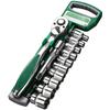 72 Tooth Ratchet Wrench Kit Featuring Heat Treated Sockets and 1/4 3/8 1/2 Drive Compatibility Chrome Vanadium