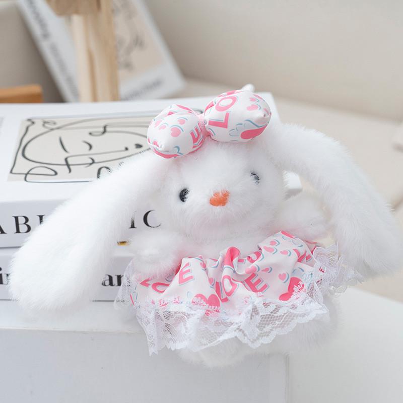 Cartoon Princess Fluffy Skirt Rabbit Doll With Pp Cotton Filling For Gifts