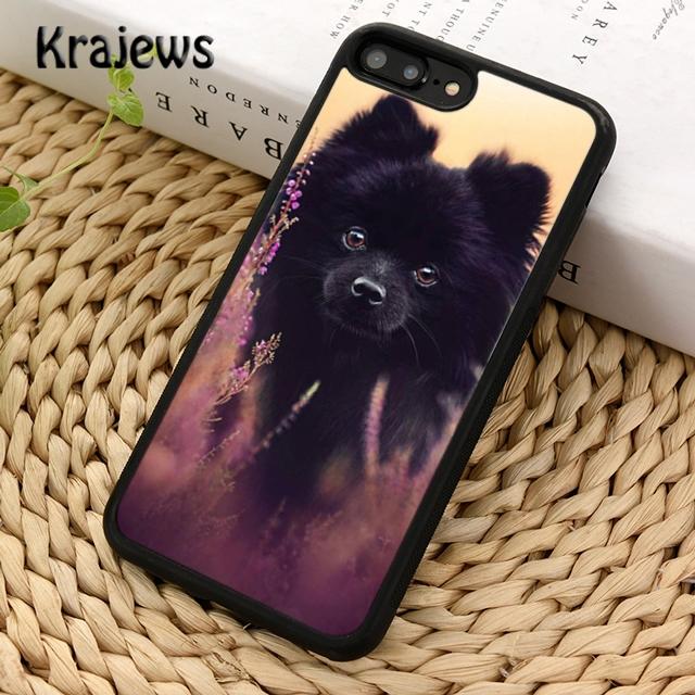 Krajews Pomeranian Puppy Dog Phone Case Cover For iPhone 16 15 14 Plus XS XR 11 12 Mini 13 Pro Max Coque Shell Fundas