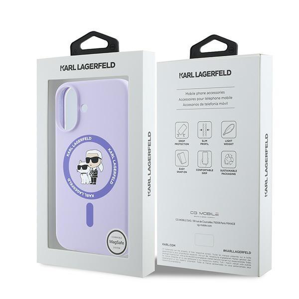 Hülle für iPhone 16 Plus Karl Lagerfeld MagSafe Silikon