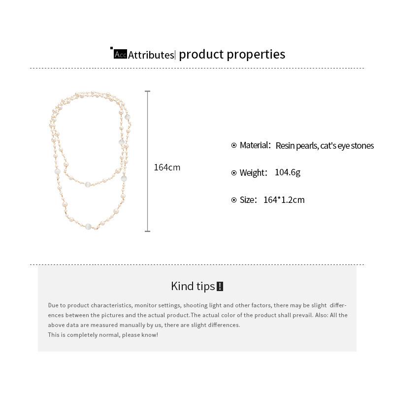 Rose Pearl Bead Necklace Set French Niche Light Luxury Collarbone Chain High-End New Necklace