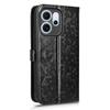 For Oppo Reno14 F 5G Wallet Case Dot Pattern Imprint PU Leather Phone Cover with Wrist Strap