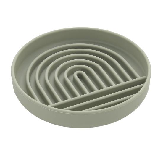 Silicone Pet Slow Feeding Bowl Anti-Choking Non-slip Easy Clean Slow Down Eating Puzzle Feeder for Medium Large Breed Dogs Cats