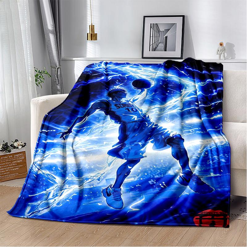 29 Style New Cartoon Kuroko Basketball Anime Flannel Blanket,Soft Throw Blanket for Home Bedroom Bed Sofa Travel Cover Kid Gift