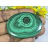 AA++ 141Cts. Natural Green Malachite Oval Cabochon Loose Gemstone 39X52X04MM D-47