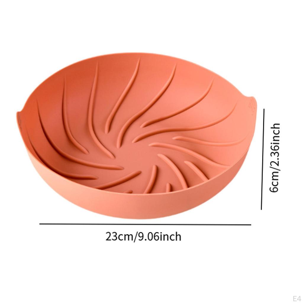 -Air Fryer Liner Non-Stick Round Portable Heat Resistant Frying Basket Baking Tray for Stove Oven