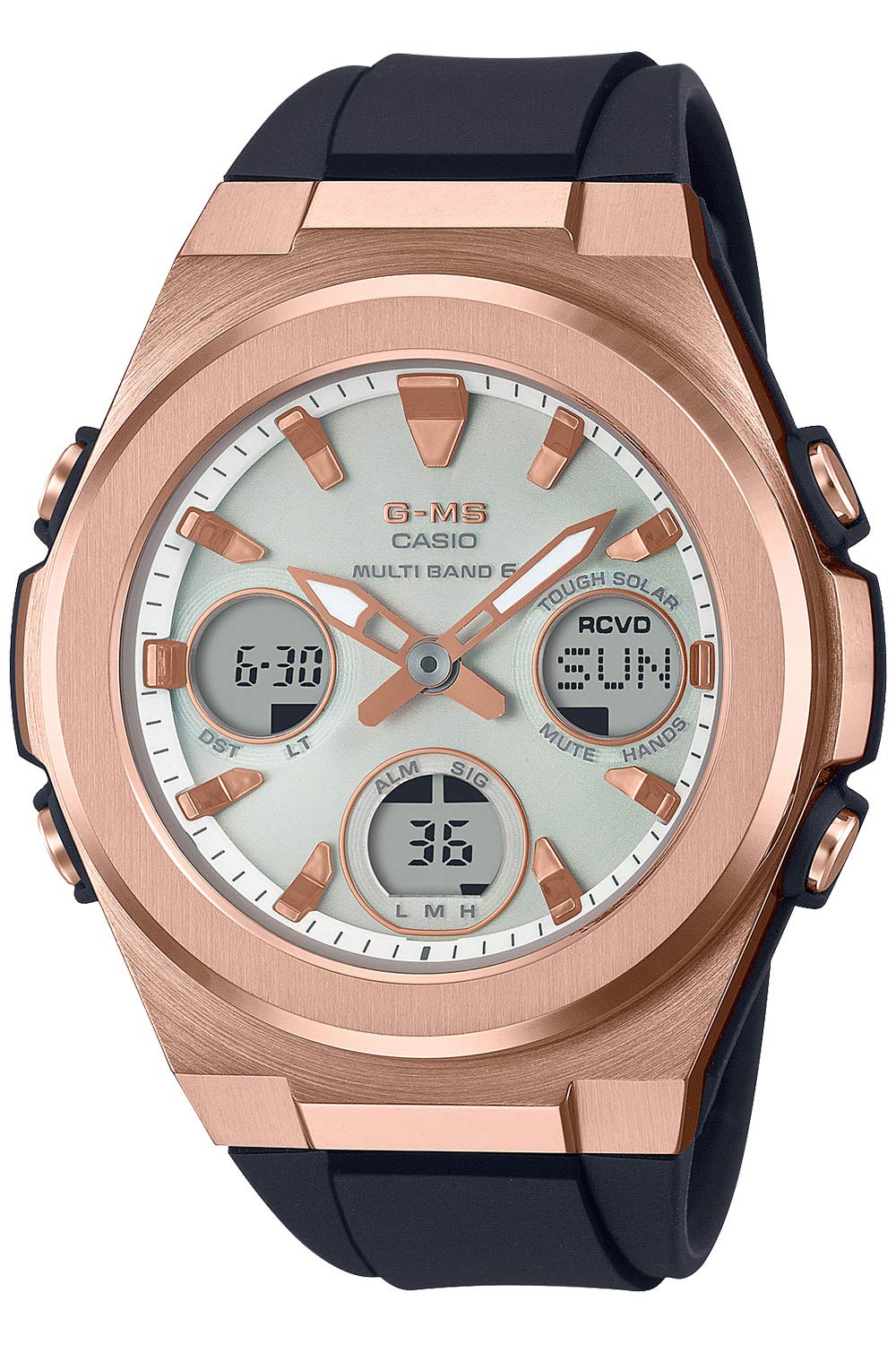 

[Casio] Часы Babygie [Отечественный оригинальный продукт] Радиоприемник на солнечной батарее MSG-W600G-1AJF женские черные