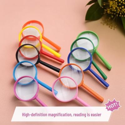 Lente d'ingrandimento portatile ad alta definizione da 60 cm, colorata, per studenti e bambini, ecologica e ideale per la lettura