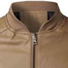 Giacca da Moto da Uomo alla Moda in Ecopelle, Vestibilità Slim, con Collo Alto - Moda Primavera e Autunno.
