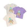 Summer Children's Clothing Kids Robot Short-Sleeve T-Shirt Top Baby Girl Pure Cotton Clothes Boy Half-Sleeve Loose Round Neck