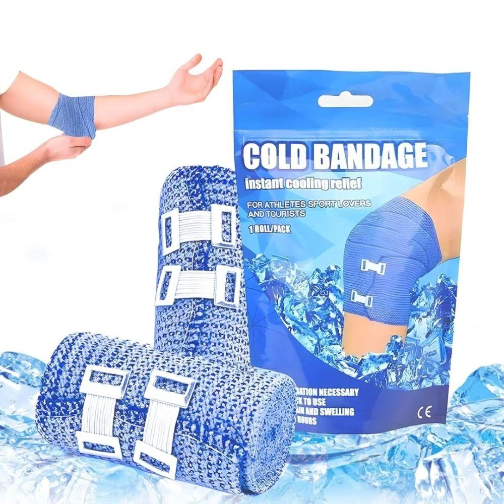 Elastic Cooling Tape Self Adhesive Muscle Recovery Tap Pets Ice Bandage Athletes