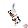 Fruit Food Charms Plata De Leyoriginal Strawberry Avocado Dessert Cake Charm Beads For Women Bracelet Accessory Diy Jewelry