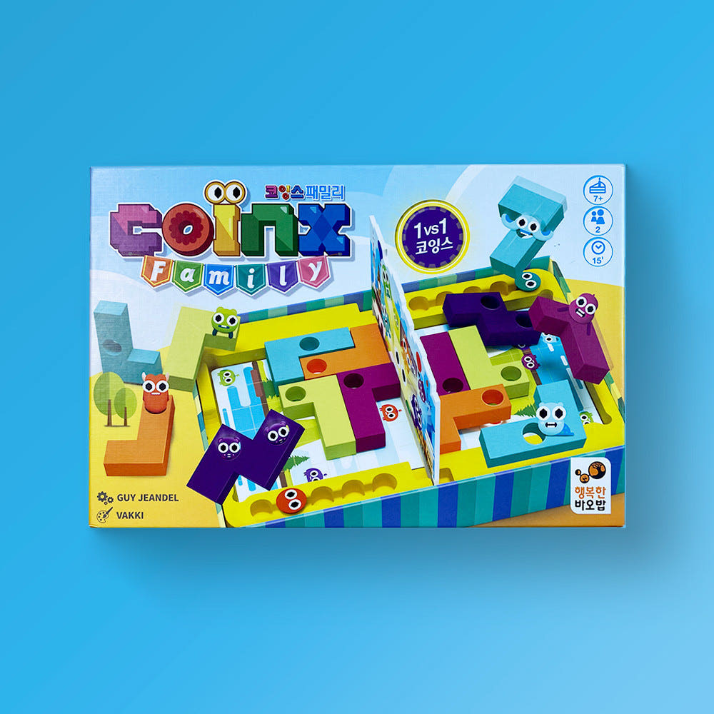Coings Family Board Game by Happy Baobab - 2-Player Brain Speed Puzzle