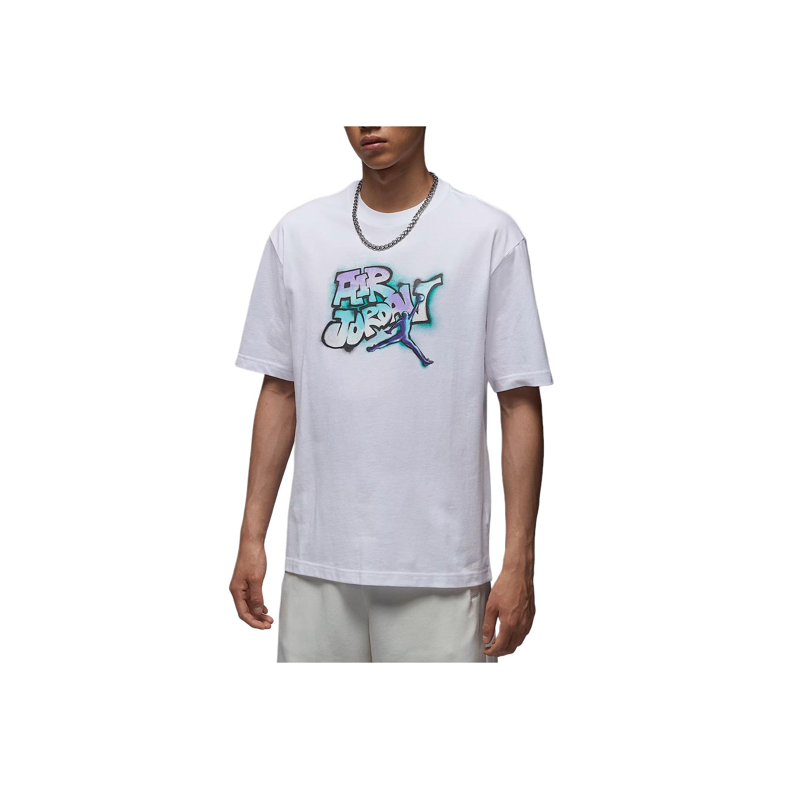 Jordan Air SS25 AJ5 Comfortable Fashion Soft Short Sleeve T-Shirt Men tops IQ6558-100 M 5200₽