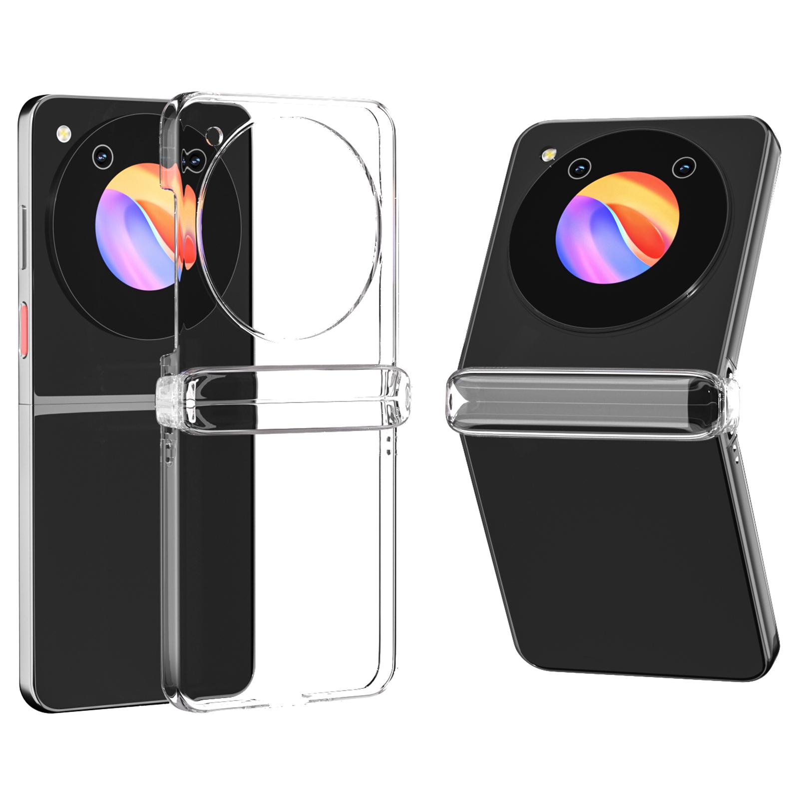 

Для ZTE nubia Flip 5G Чехол Твердый ПК Защита от царапин Прозрачная крышка для телефона A