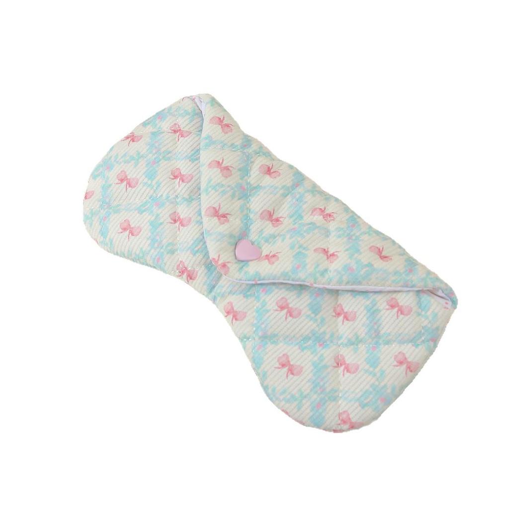 Heart-Shaped Corduroy Padded Glasses Case – Ins Style