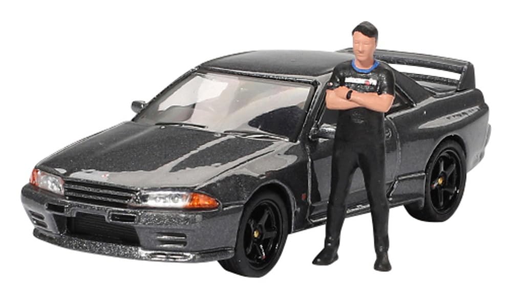 

MINI GT Nissan Skyline R32 Nismo Gunmetal Коллекция Цугио Мацуды с Фигуркой Цугио Мацуды Готовый Продукт GT-R (Правый руль) MGT00869-R