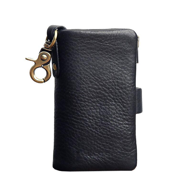 TOP originální kožená peněženka na klíče Designer Pánská klíčenka s držákem na klíče