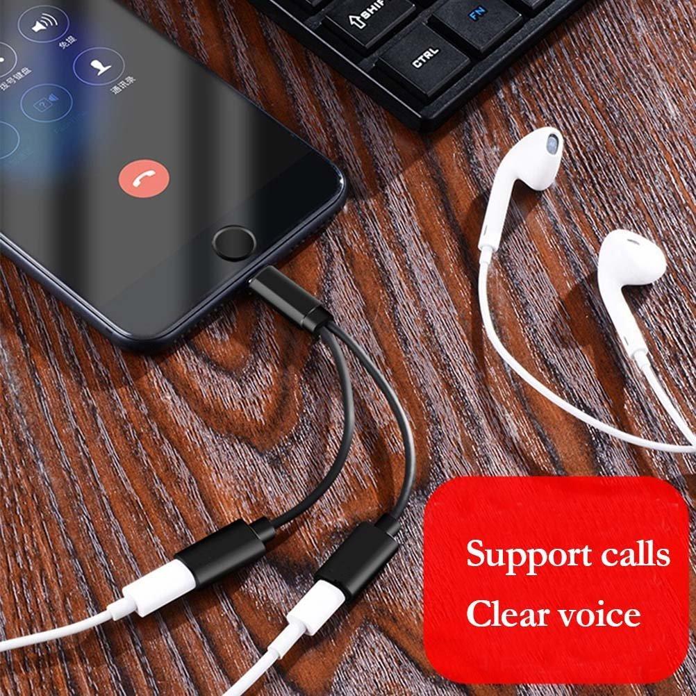 Lightning 8Pin To Dual Lightning 8Pin Adapter Cable Support Charge Audio Call Volume Control