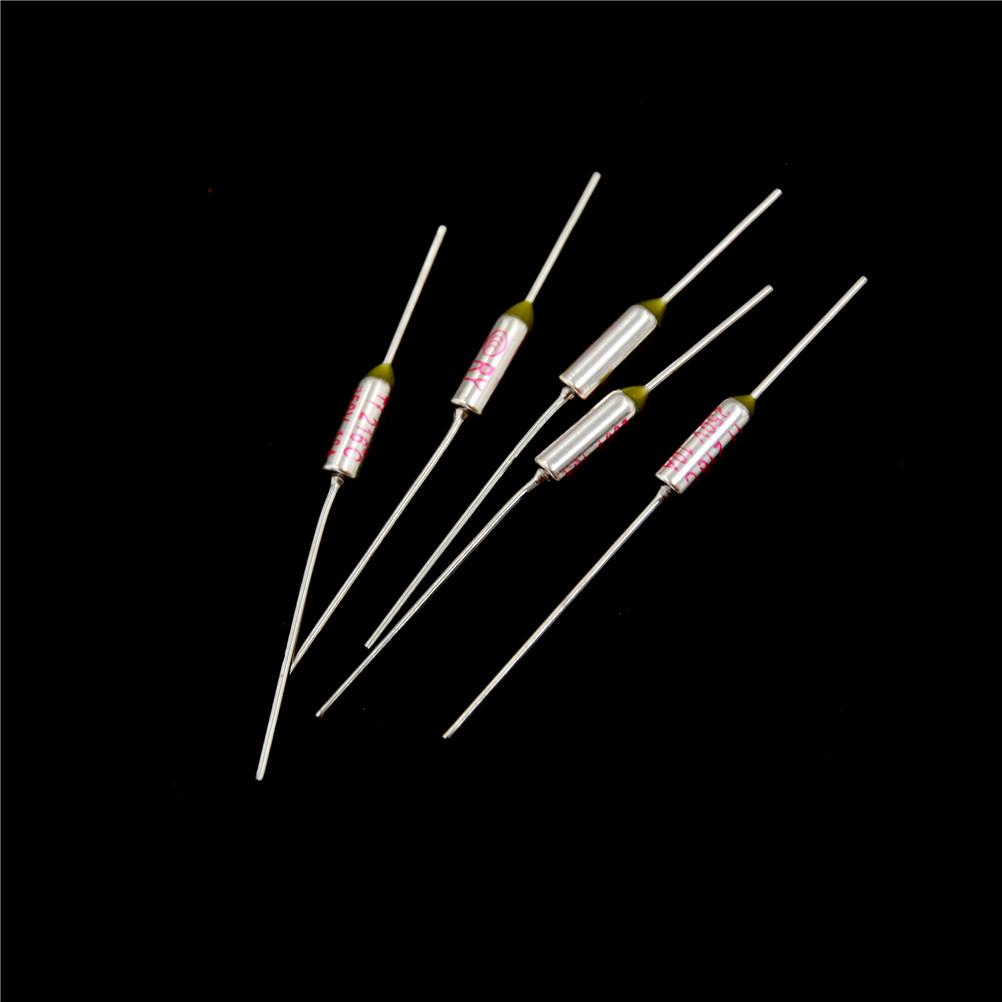 5Pcs Sf214E Thermal 10A 250V Celsius Circuit Cut Off Thermal Fuse Thermal