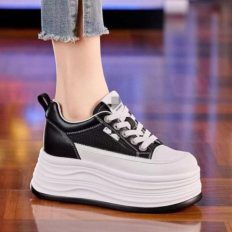 Spring and summer mesh breathable year new shorty Le muffin shoes cm thick-soled heightening board shoes