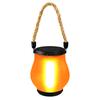 Solar Flame Lights Solar Powered Garden Lantern Flickering LED Light Decorative Yard Decor with Rope Rechargeable Camping Lamp