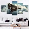 5 Pieces Canvas Wall Arts Airpower Art Collection US Navy Grumman F14 Tomcats Poster Painting Home Decor For Living Room Mural