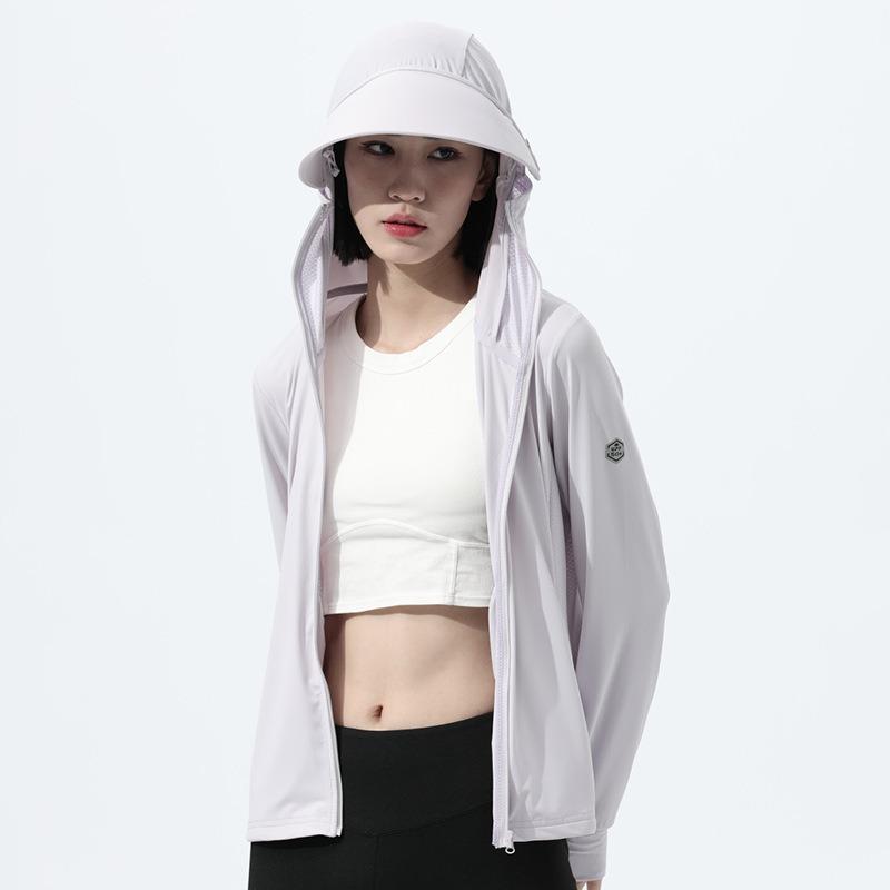 Lens removable sunscreen clothing women's ice silk large brim UPF50 + UV protection men's sunscreen clothing summer outdoor hiking