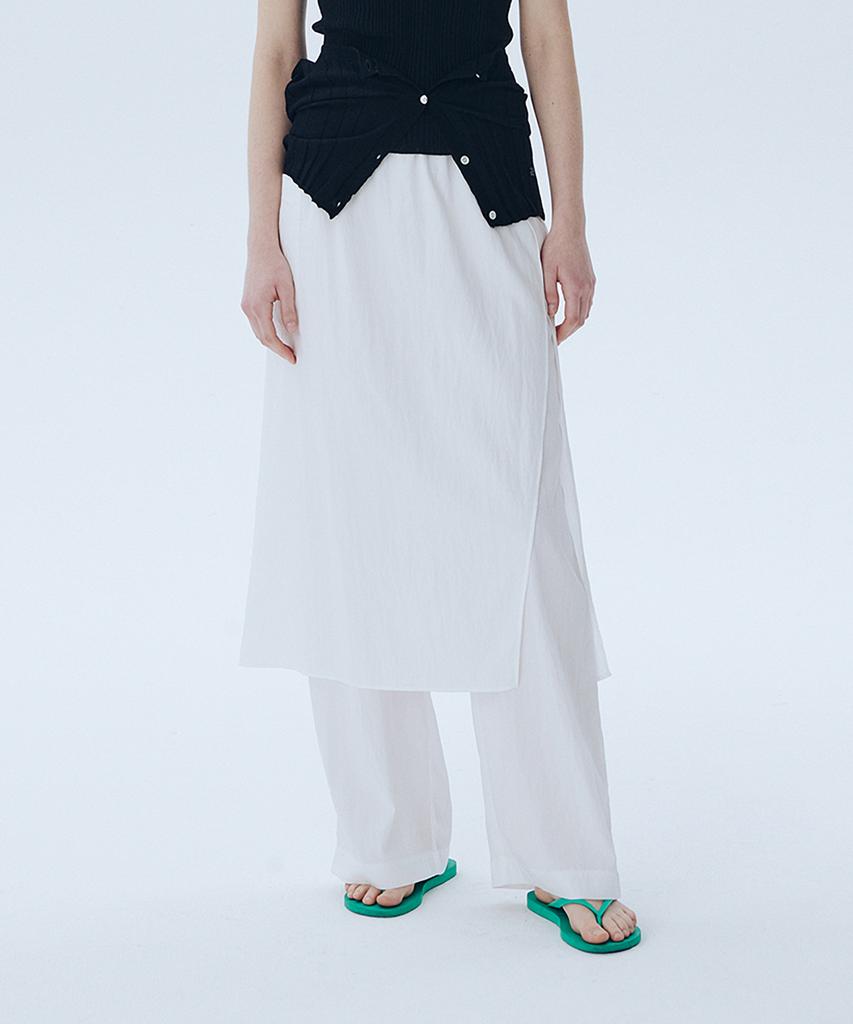 AHWE Layered Skirt Pants_White