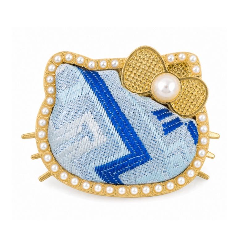 Ethnic  Woven Hair Clip, Cute Cat Shape Hair Accessory for Daily Wear