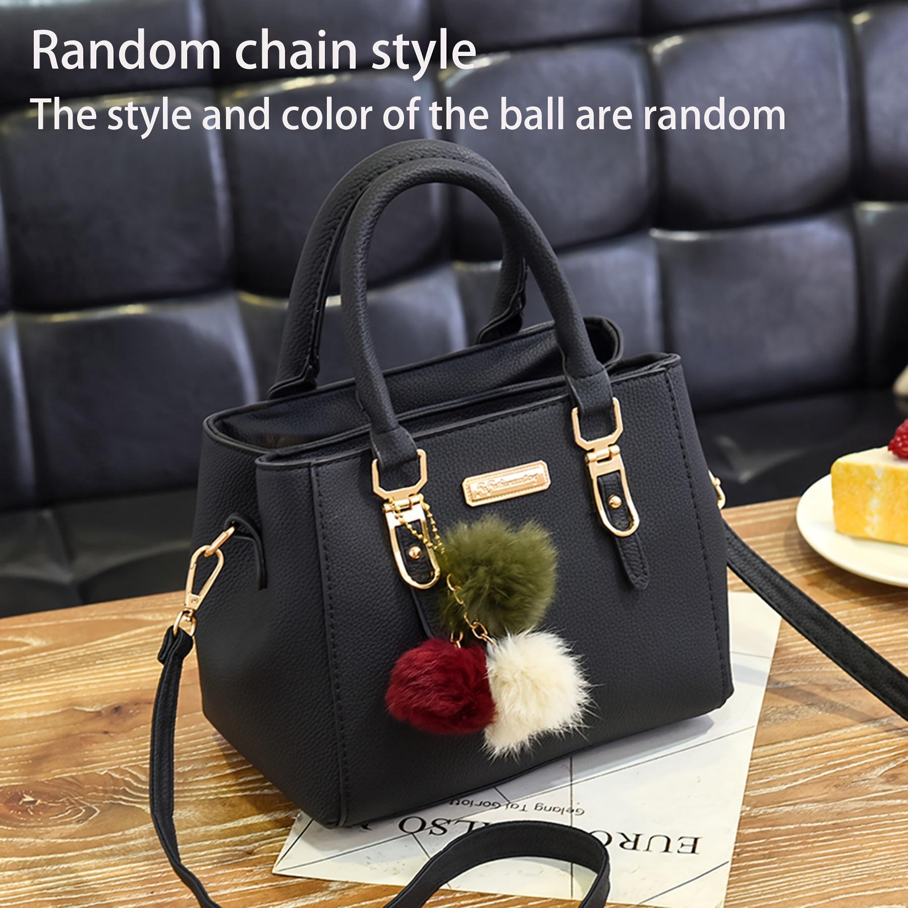 

2024 Новая сумка для отдыха, поездок на работу, шопинга, многофункциональная сумка, модная сумка Joker из искусственной кожи через плечо чёрный