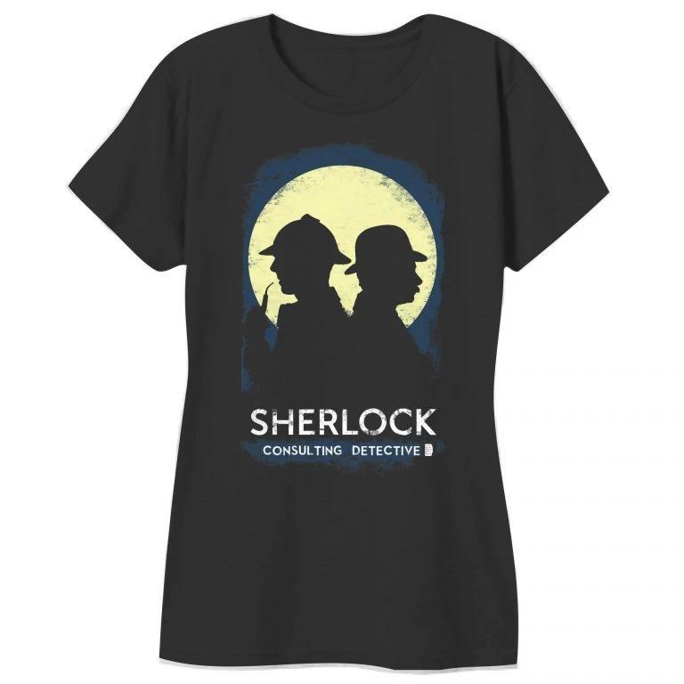 BBC SHERLOCK CONSULTING DETECTIVE Comic-Con Exclusive Women s Girls T-Shirt Rare 4XL