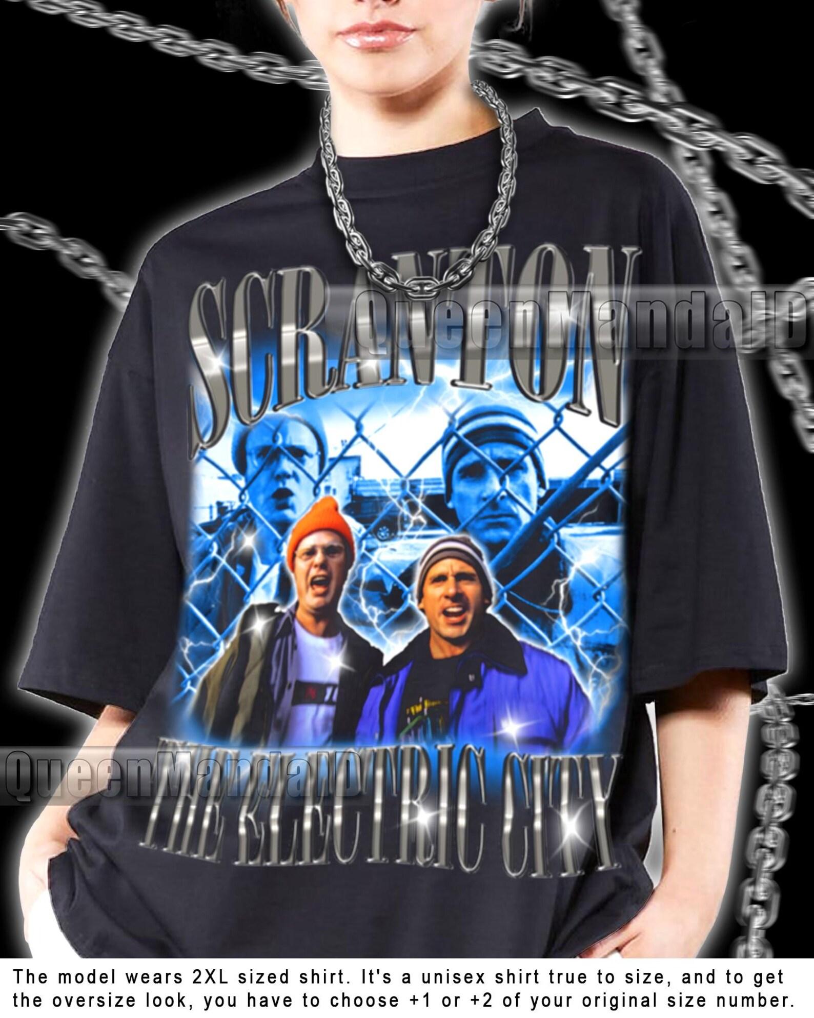 Scranton The Electric City Shirt Retro 90s Bootleg Movie Fan Tee Unisex Shirt KUS40 S