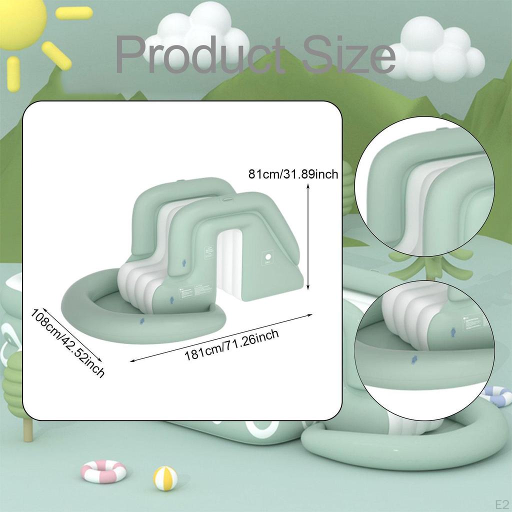 Inflatable Pool Slide Supply, Supplies Easy Inflation, Wear Resistant Play Game, Gift, PVC