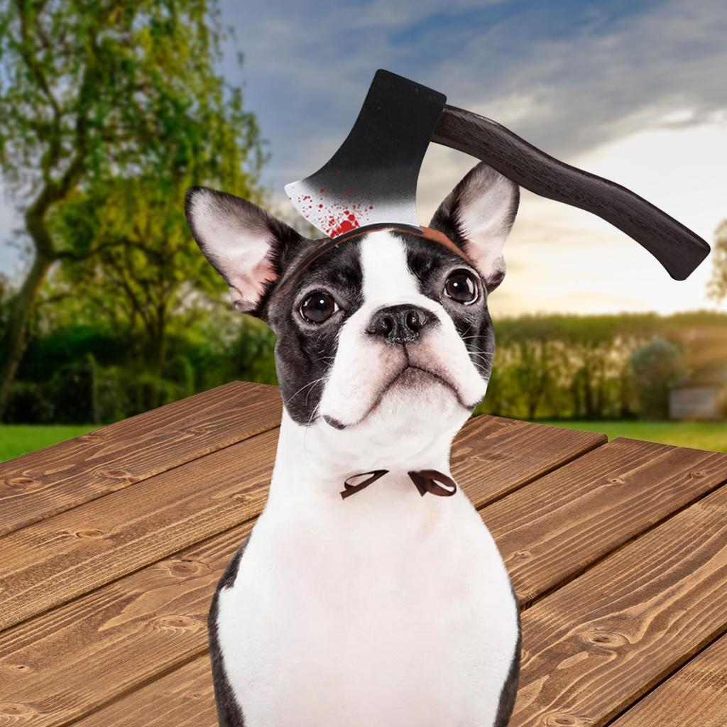 Pet Hat Dog Cosplay Headgear Realistic Hammer Headband Headgear