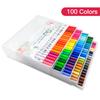 Set di 100 pennarelli colorati a doppia punta, pennarelli artistici a punta fine per bambini e adulti da colorare