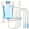 1 Pezzo 5.2L/6.5L Dispositivo di Irrigazione Automatico Borsa per Irrigazione Piante Controllo del Flusso di Gocciolamento dell'Acqua Borsa d'Acqua Gocciolatore per Viaggi Pigri