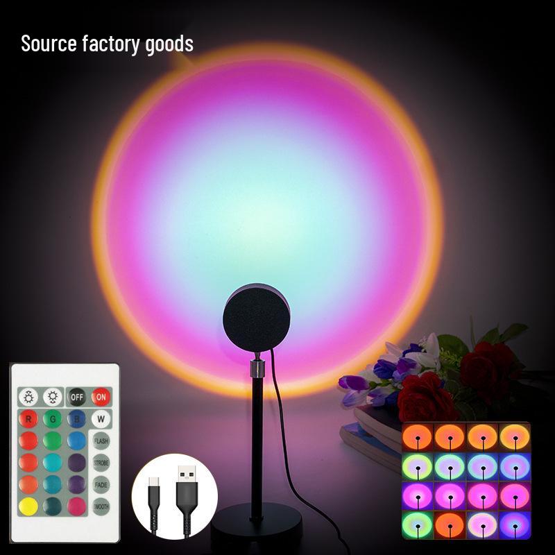 Sunset Atmosphere Projection Lamp - Soft Night Light for Bedroom