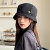 Bucket hat South Korea autumn and winter new hat women's fashion shows a small face, high-end simple hat autumn and winter basin hat fishing