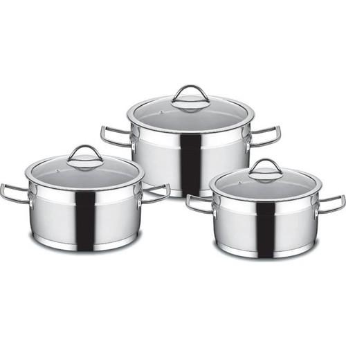 

Набор кастрюль Kahramanlar Steel Sırma из 3 предметов