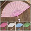 PP Chinese Style Fan Polyester Hand Held Fan Elegant Foldable Fan  Home Decor