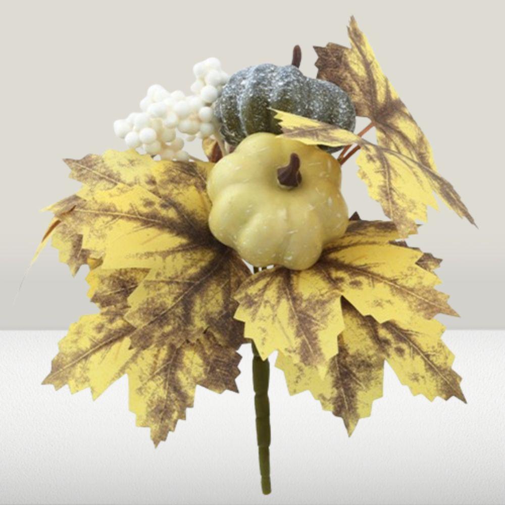 Elegant Pumpkin Maple Leaf Bundle DIY Halloween Decoration Artificial Pumpkins  Halloween Props